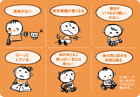 気をつけた子どものサイン