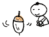 ドングリのコマ