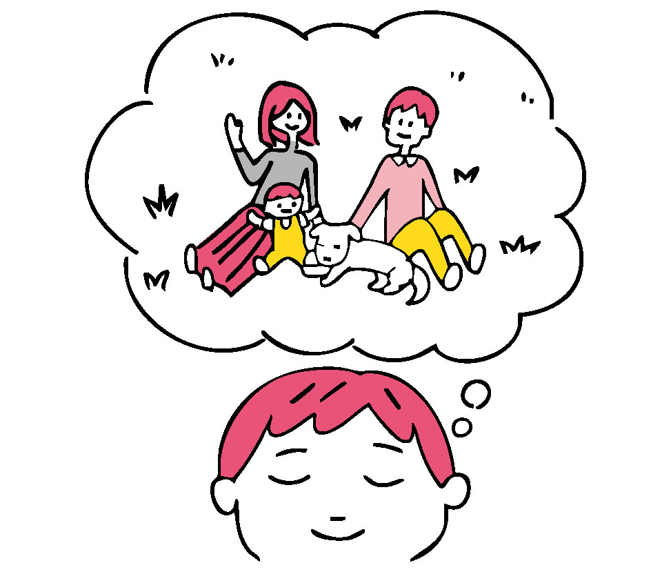 考えるイラスト