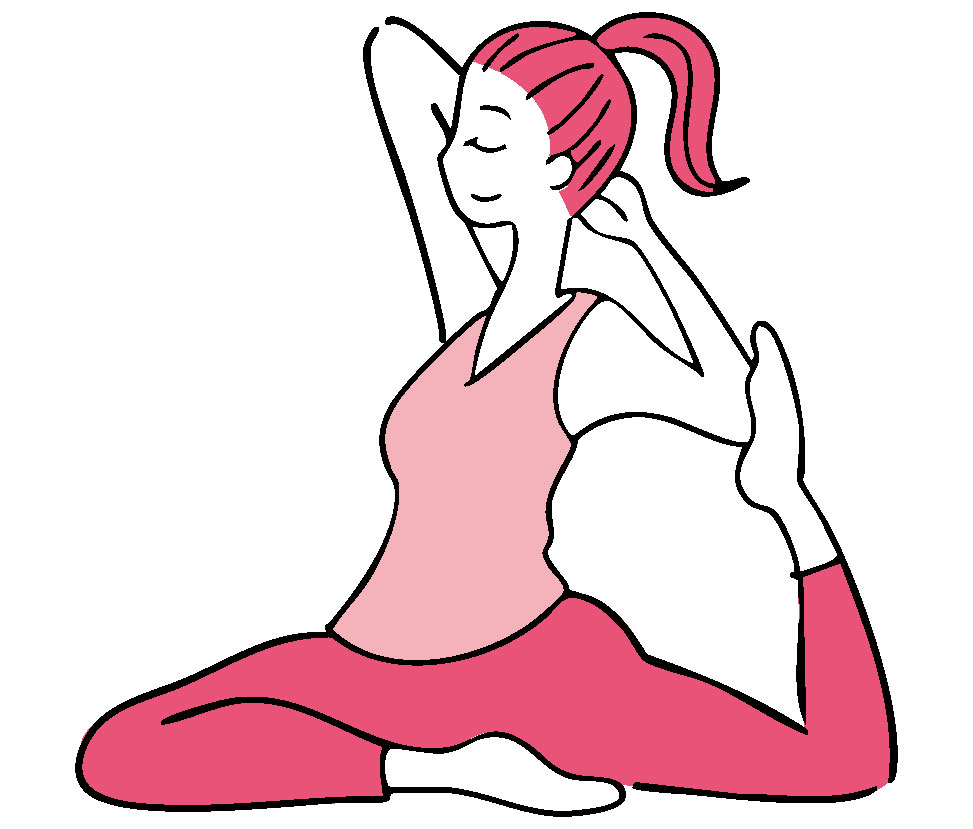 運動をするイラスト